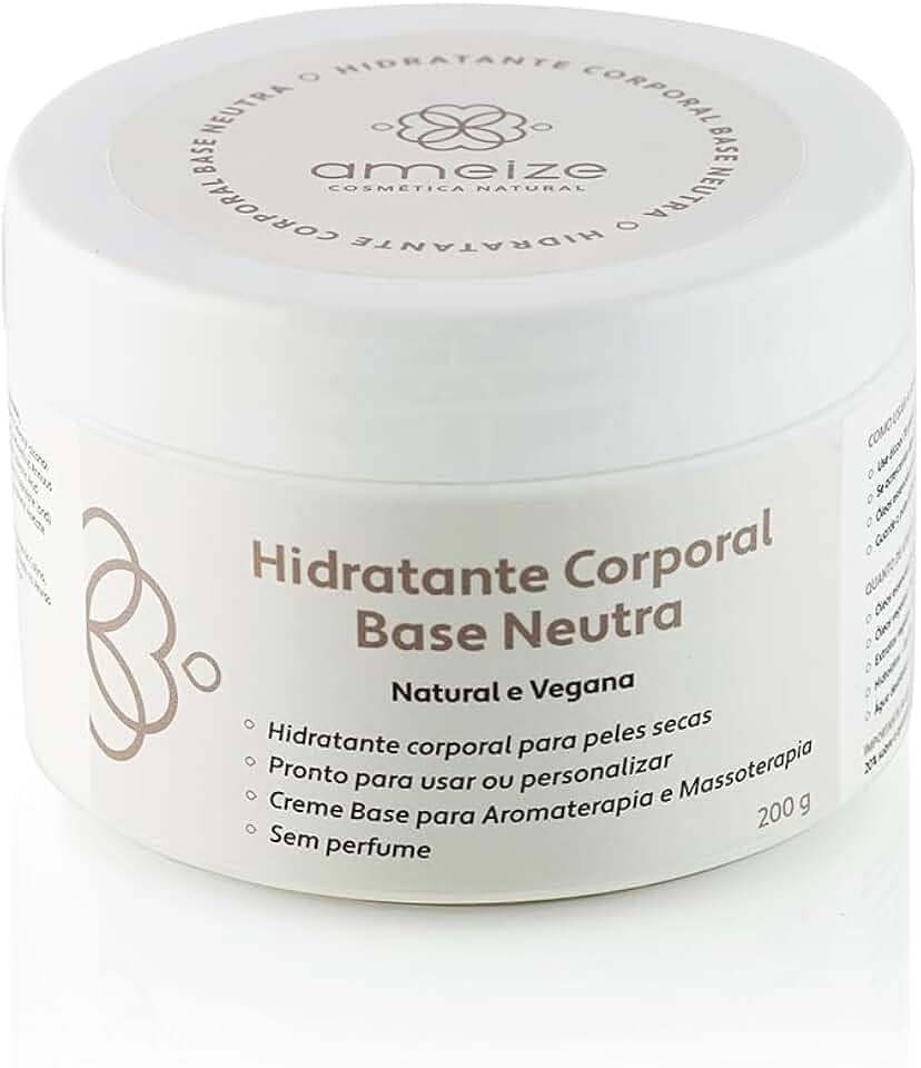 Creme Neutro Hidratante Corporal Natural e Vegano 200 gramas