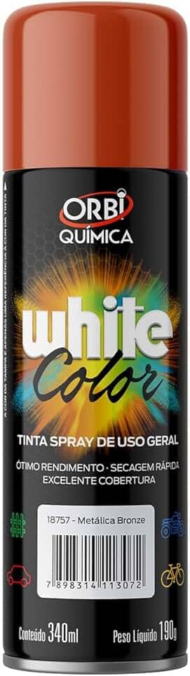 Tinta Spray 340ml Uso Geral Diversas Cores Automotivo (Bronze)