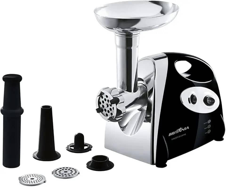 Moedor de carne, 350W, Preto, 220v, Britânia