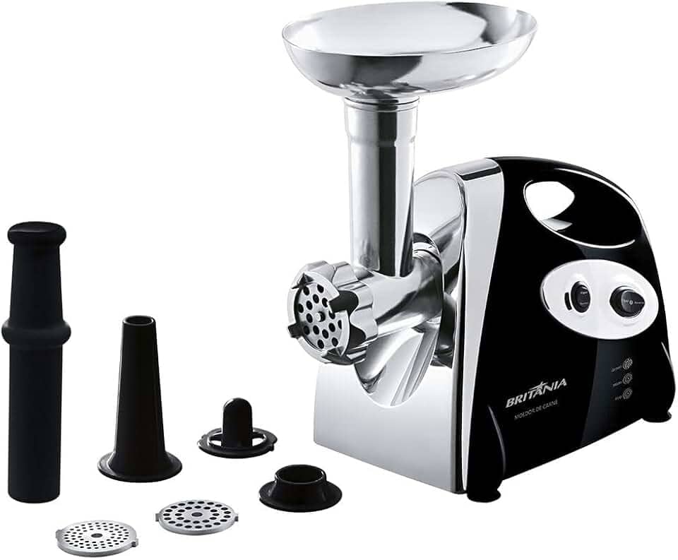 Moedor de carne, 350W, Preto, 220v, Britânia