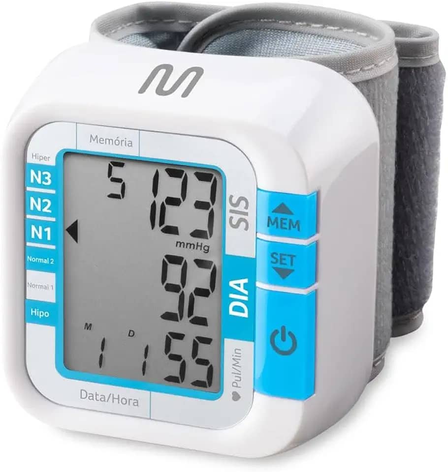 Monitor de Pressão Multilaser Arterial de Pulso - Hc204, Multilaser, Health Care HC204, Branco