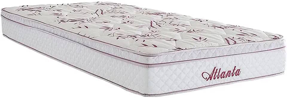 Colchão Solteiro Molas Herval Atlanta, Molas Bonnel, 20x88x188 cm