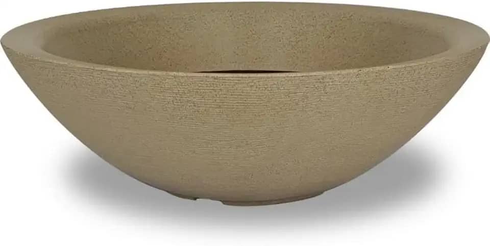 Vaso Bacia Grande Polieitleno Decorativo Planta Rosa do Deserto Cactos Suculentas N4 (Palha)