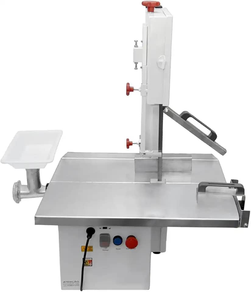 Serra Fita De Bancada Bigolar 1/3 CV Bocal 7 Mesa Móvel Bivolt