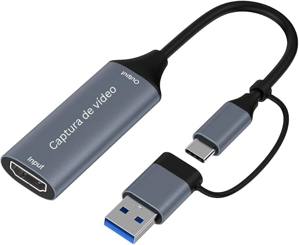 Adaptador Captura Vídeo Hdmi P/usb-c Monitor Dvr