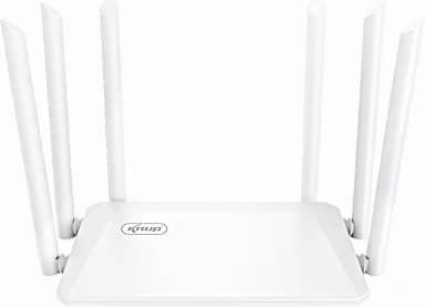 Roteador WiFi 5G Gigabit - Sinal Ultra Forte com 6 Antenas de 5dB, 3 Modos (Roteador/AP/Repetidor), Cobertura 300m Externas e 100m Internas -Velocidade Wi-FI até 867 Mbps (5GHz) + 300 Mbps (2,4GHz)