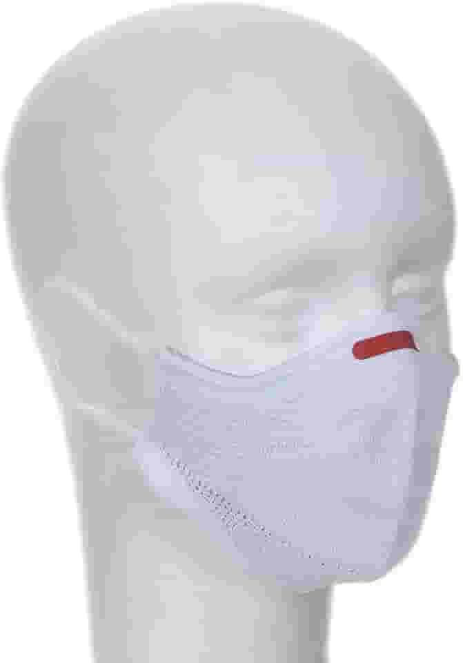 Máscara Fiber Knit AIR + Filtro de Proteção + Suporte, Branca, M (Feminino)