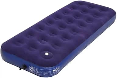 Colchão Inflável Solteiro Mor Multiuso com Fole - Azul
