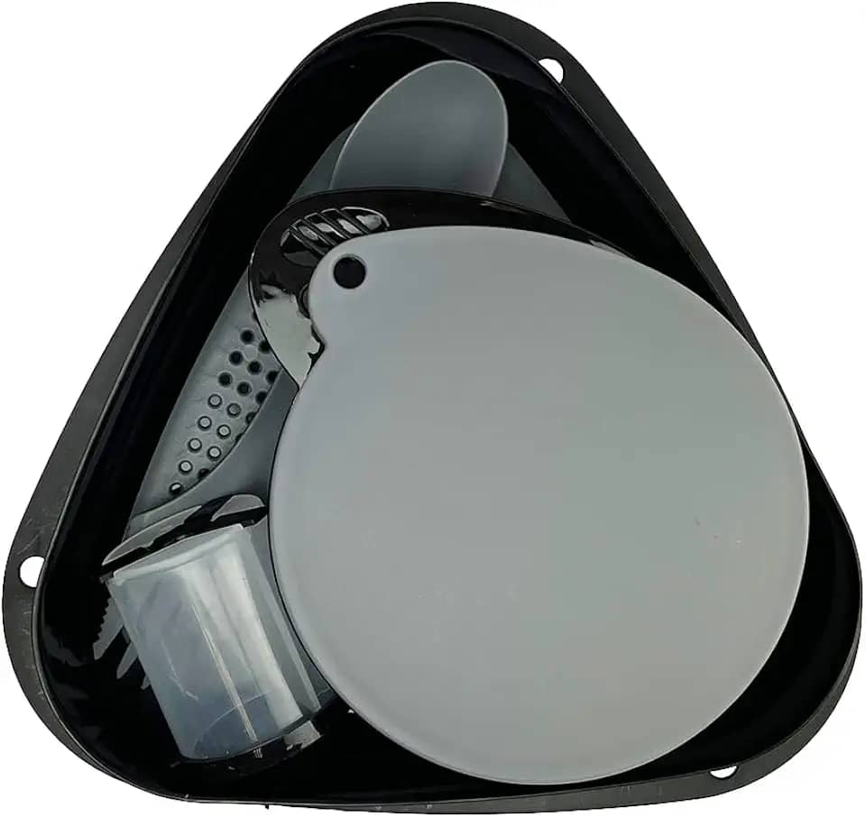 Azteq, Conjunto de Cozinha para Acampamentos 6 Peças Compacto Livre de BPA Expedições e Trilhas, Kit Solos