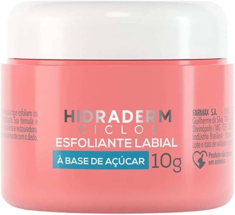 Esfoliante Labial Hidraderm Ciclos A Base De Açúcar 10g - Farmax