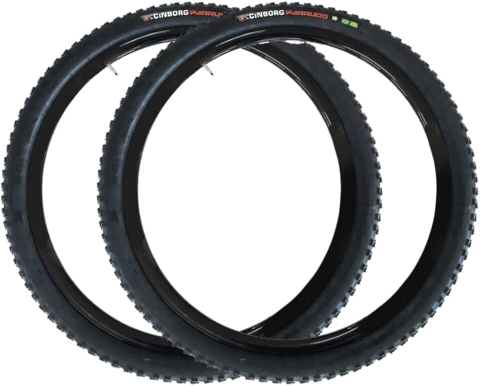 Par De Pneu Bicicleta Bike Aro 29 Cinborg Parrudo Hd Cravado - Com Camaras Bico Grosso
