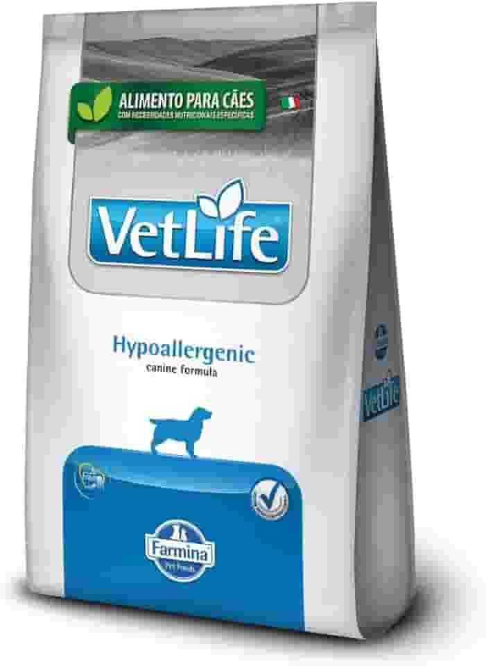 Vet Life - Ração Farmina Natural Hypoallergenic para Cães Adultos com Problemas de Pele - 10,1kg