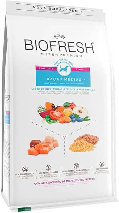 Ração Biofresh Light para Cães de Raças Médias - 10,1kg