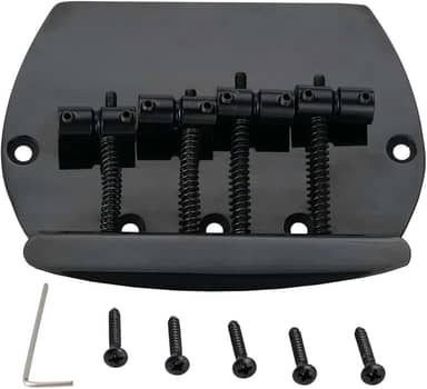 Musiclily Pro 57mm Ponte Baixo 4 Cordas para Baixo estilo Music Man, Preta