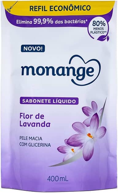 Coty - Sabonete Líquido Monange 400Ml Refil Flor De Lavanda
