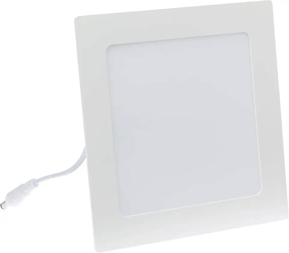 Luminária LED 12w 6500k Elgin Quadrada de Embutir Bivolt Luz Branca Fria