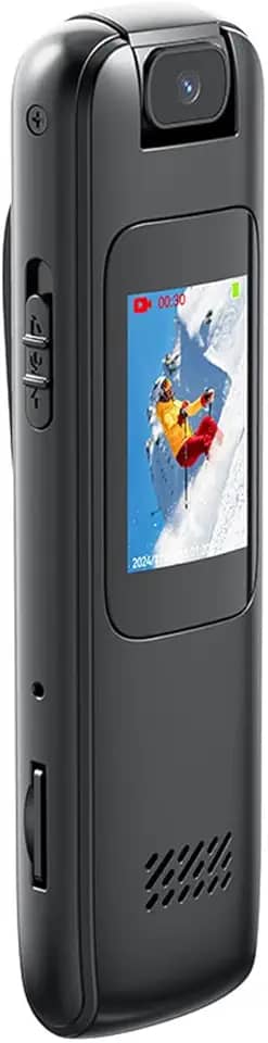 Gravador de Voz Digital de 32 GB, Vídeo Graváve Igravador de MP3 Portátil, Ditafone Palestras de Reunião, Dispositivo de Gravação Recarregável, Gravador Ativado por Voz, Reprodução para Entrevista