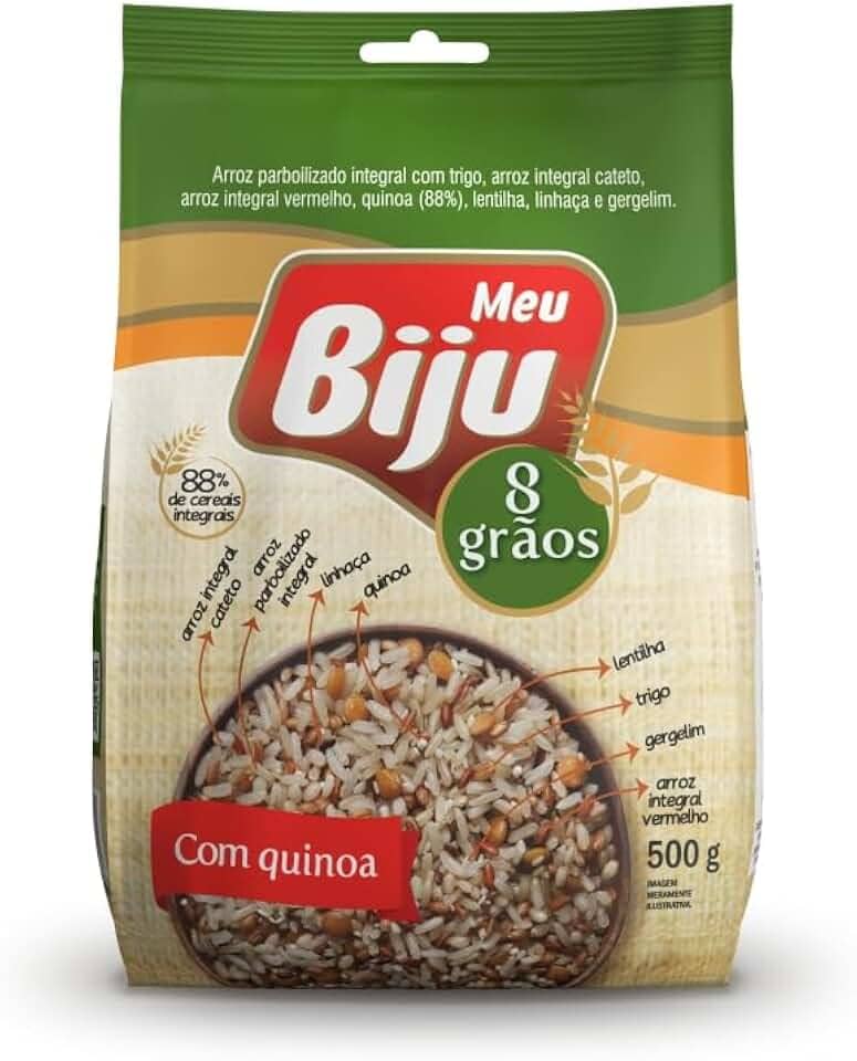 MEU BIJU Arroz 8 Graos Integrais Com Quinoa 500G