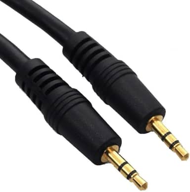 Cabo Auxiliar P2 X P2 1.5 Metros Cabo Áudio Conector Dourado