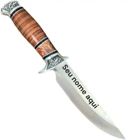 Faca para Churras de Cozinha Artesanal Personalizado seu Nome