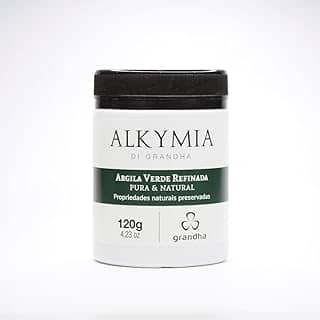 Alkymia Di Grandha Argila Refinada e Pura 120g Propriedades Naturais Preservadas Terapias Complementares (Argila Verde Refinada - 120g)