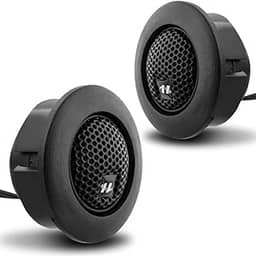 Mini Tweeter Hurricane TWP Neo 80W RMS 4 Ohms Preto Crossover Embutido Par