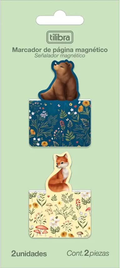 Tilibra - Marcador de Página Magnético com 2 Unidades -, 325023