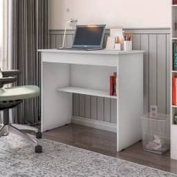 Mesa Escrivaninha Multifuncional com 1 Gaveta e Nicho para Quarto Escritório - JM3 Moveís