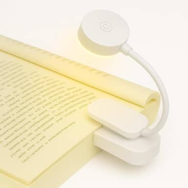 Luz de Leitura Para Livro Luminária de Livros - LED Quente Neutra Fria - Nível de Iluminação Ajustável - Ideal para Estudar ou Ler a Noite