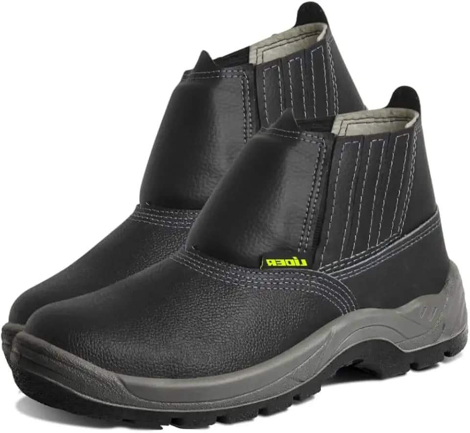 Botina Bota EPI para trabalho Unissex - L102PVC Lider com Bico de PVC e solado Duplo (37)