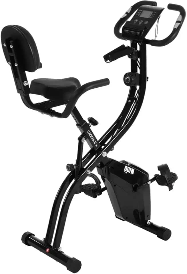 Bicicleta Ergométrica Vertical Dobrável Cadence X Compacta Silenciosa Residencial - Odin Fit