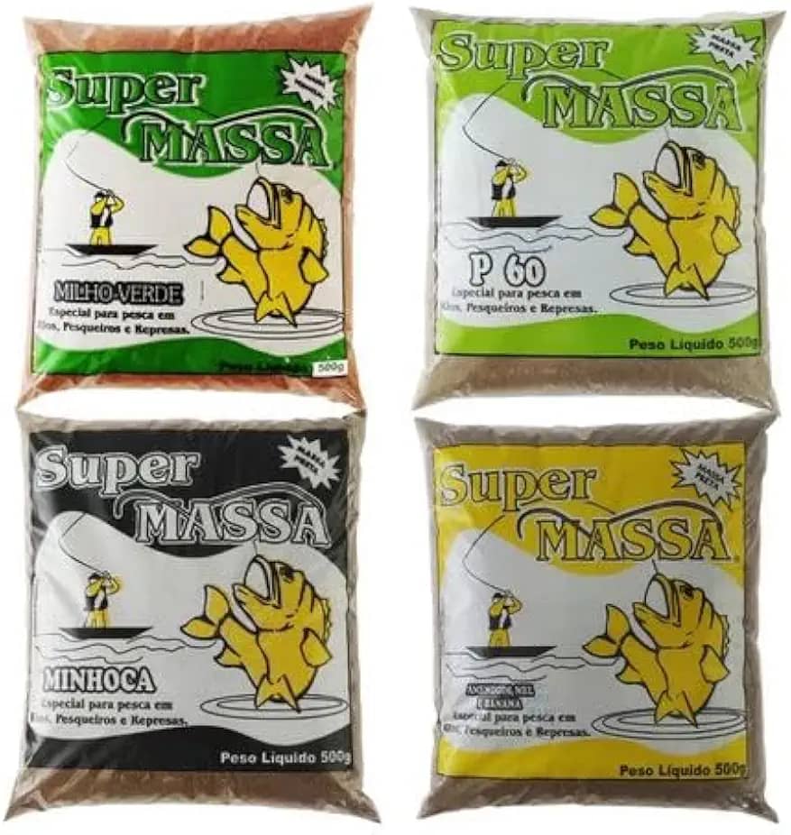KIT 05 MASSAS PARA PEIXE SUPER MASSA – MASSA PREMIUM O SEGREDO PARA SUA MELHOR PESCARIA!