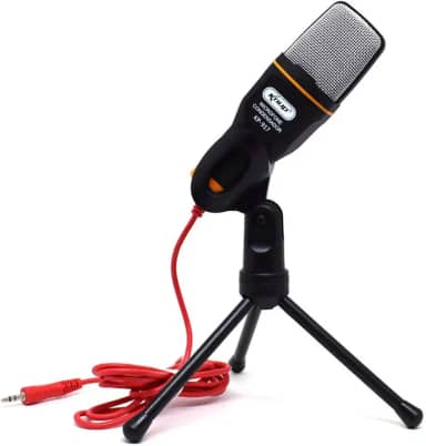 Microfone Condensador para PC com Tripé e Cabo P2