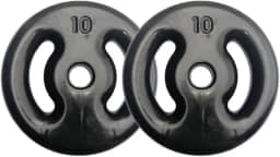 Kit Com 02 Anilhas Emborrachadas De 10kg