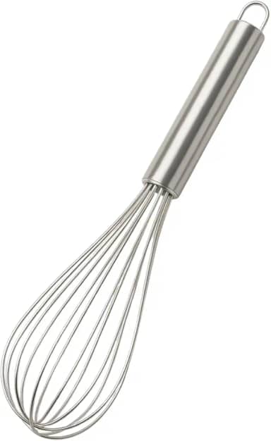 Fouet Fuê Aço Inox Batedor Claras Ovos Molhos Cremes Resistente Ergonômico Cozinha Gourmet Utensílio Profissional