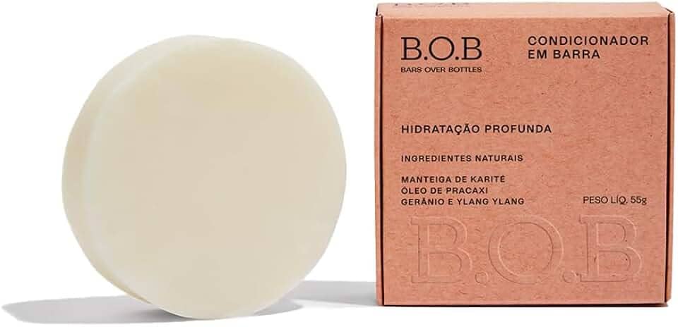 B.O.B Bars Over Bottles B.O.B Condicionador Em Barra Hidratação Profunda 55G