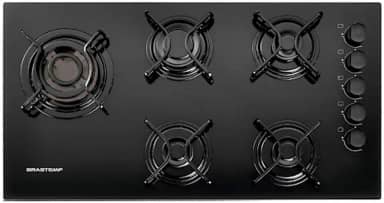 Cooktop 5 bocas Brastemp com quadrichama e acendimento automático - BDD85AE BIVOLT
