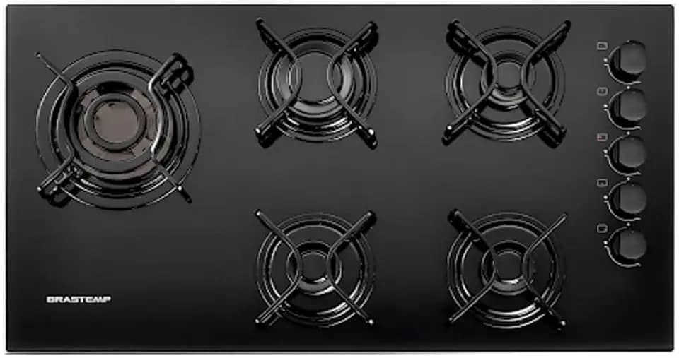 Cooktop 5 bocas Brastemp com quadrichama e acendimento automático - BDD85AE BIVOLT
