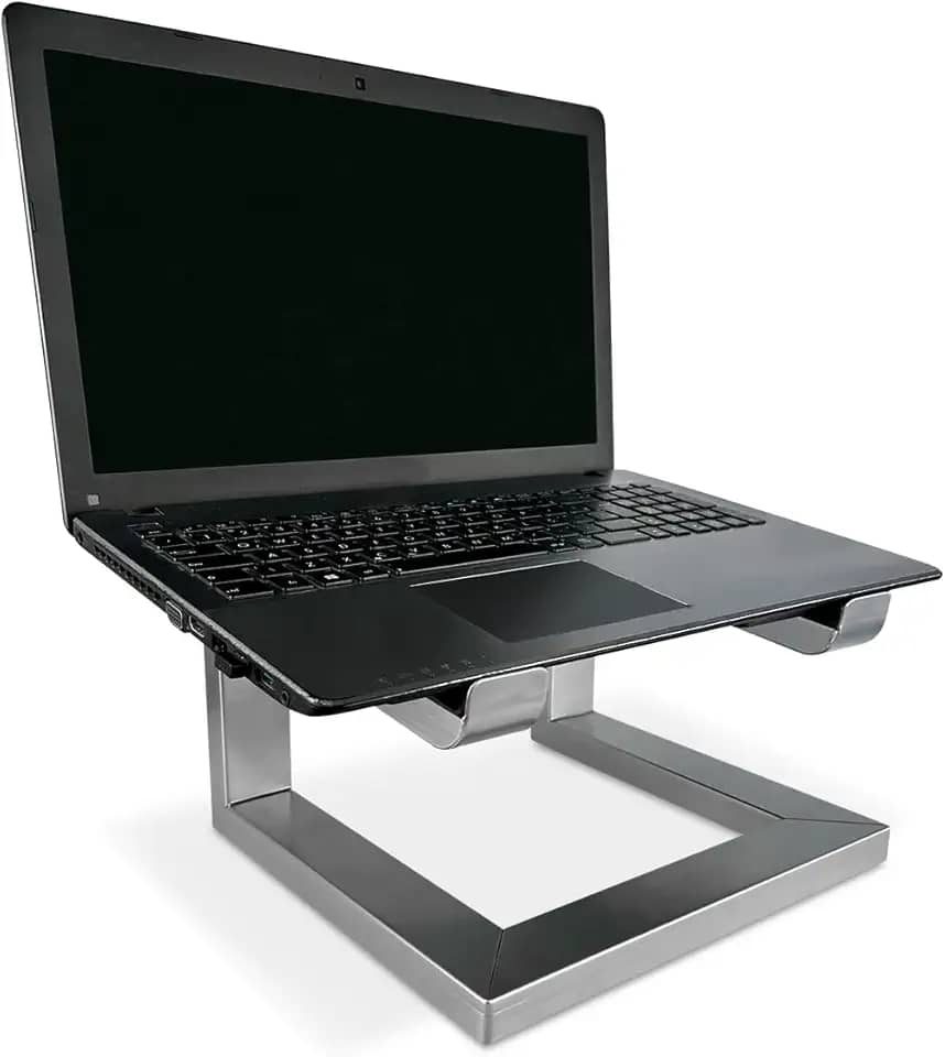 Suporte para Notebook Laptop Macbook Stand Dj em Aço - Prata