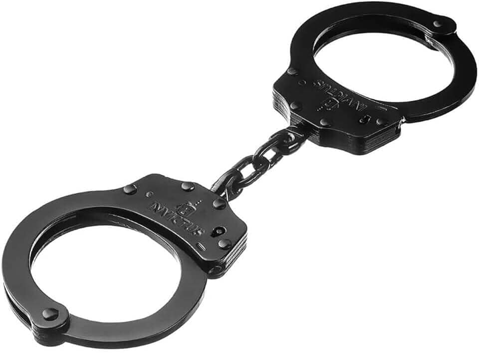 ALGEMA DE PULSO INVICTUS PRETA EM AÇO CARBONO - CORRENTE