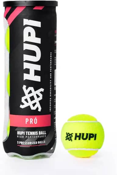Bola Tênis HUPI Pró Tubo 03 - Bolas de Tênis Alta Performance