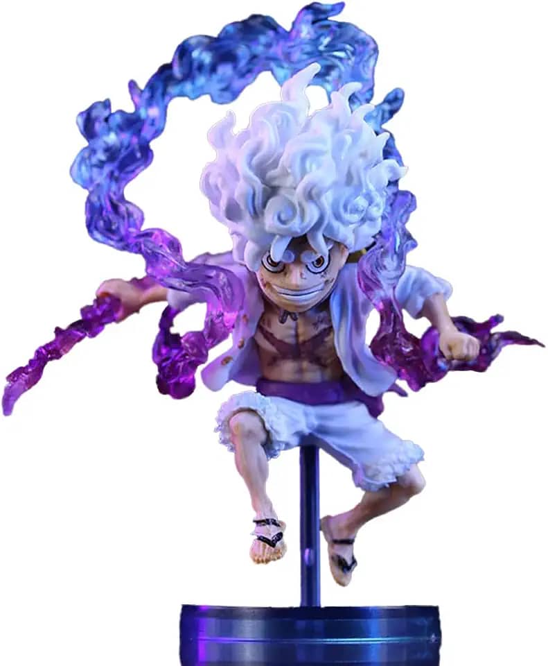 Ycoeng Figura de Uma Peça - Fruta do Diabo Sun God Luffy Fifth Gear Nika, Modelo PVC de Despertar da Fruta, Presente para Meninos e Meninas (Luffy A)