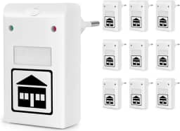 100-240V, 10Pcs, Repelente Ultrassonico, Repelente Eletrônico, Kit Repelente Eletrônico de Tomada, Insetos Ultrassônico, para Mosquitos, Ratos, Baratas, Ratos, Insetos, Aranha, Formiga, Moscas