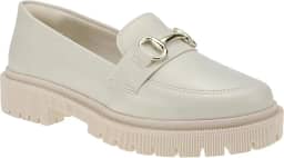 Mocassim Tratorado Feminino Bico Redondo com Enfeite Corrente ABS 026-005