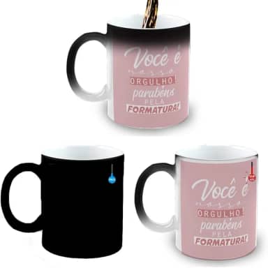 Caneca Mágica Porcelana Presente Formatura Nosso Orgulho