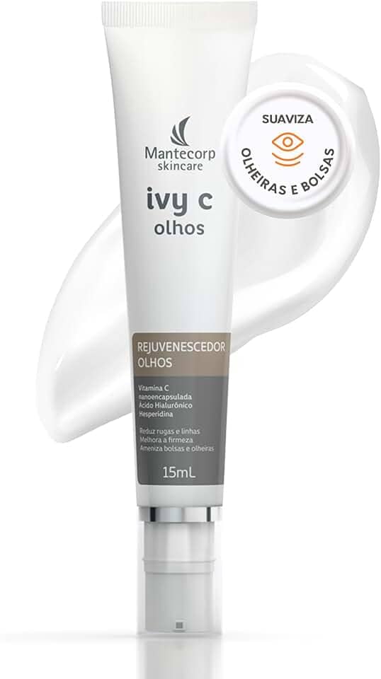 Creme Rejuvenescedor Olhos Ivy C Skincare - 15g - Ação Hidratante - Auxilia na Redução de Linhas Finas e Olheiras - Mantecorp