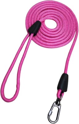 Guia Adestramento longa para Cães Com 3 Metros Resistente Para Passeio (Rosa)