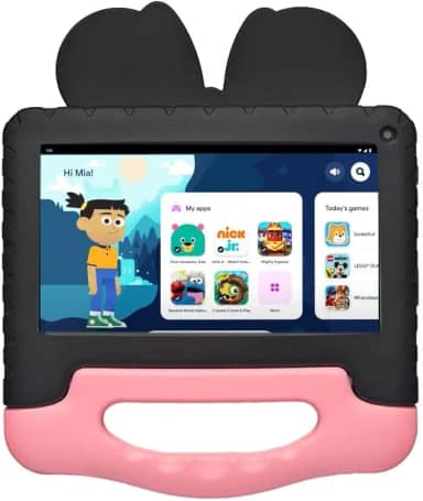 Tablet Infantil Minnie 7" Wi-Fi 4GB RAM 64GB Android 13 Quad-Core com Capa Resistente, Controle Parental e Câmera Frontal 2MP Multi - NB414