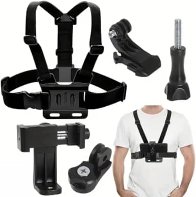 Suporte De Peito Meudome Para Celular Câmera Gopro Ajustável Universal Expansível Câmera Esportiva Moto Bike Peitoral Chest Band