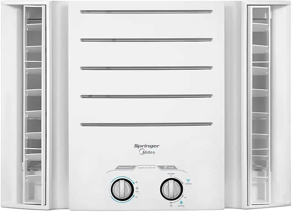 Ar Condicionado Janela Springer Midea 7500 BTU/h Quente e Frio Mecânico QQK075BB - 220 Volts